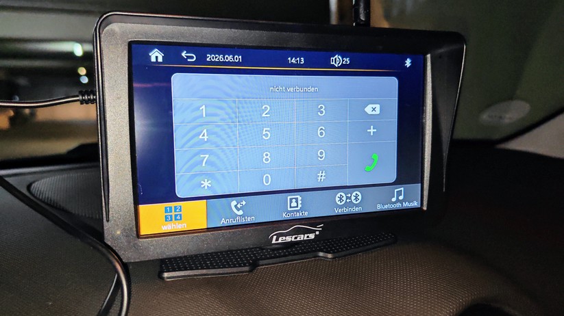 Lescars Solar-Funk-Rückfahrkamera PA-755