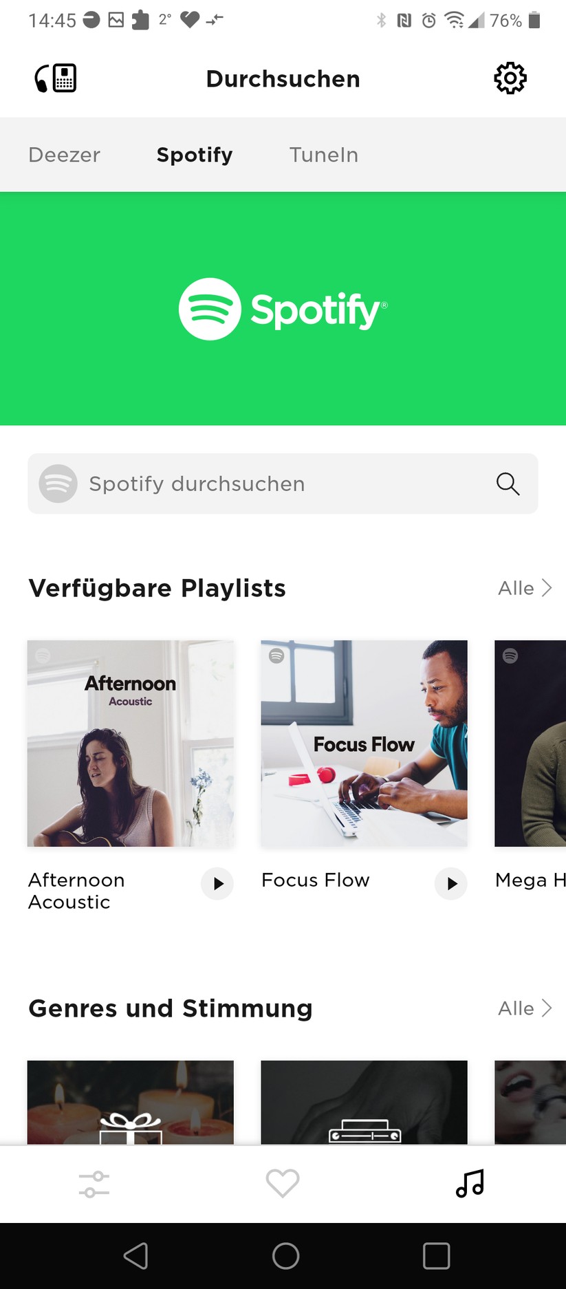Bose Music App für die Bose Smart Soundbar 900 für Konfiguration und Streaming