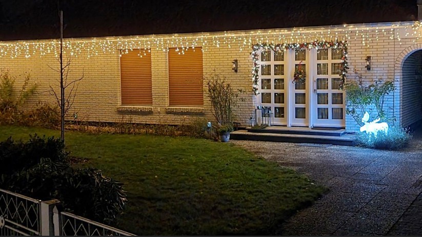 Lichterketten sorgen für Weihnachtsstimmung.