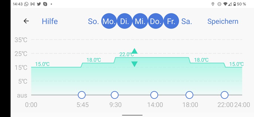 Meross Heizkörperthermostat Screenshots