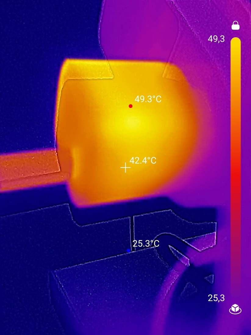 Anker 313 Ace Charger – Wärmeverteilung unter Last
