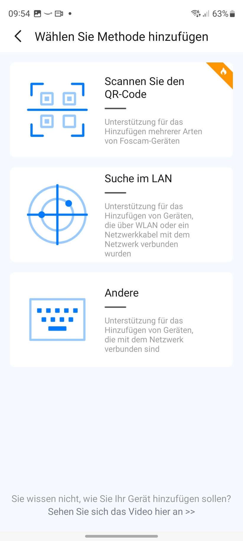 Foscam B4: Inbetriebnahme mit App