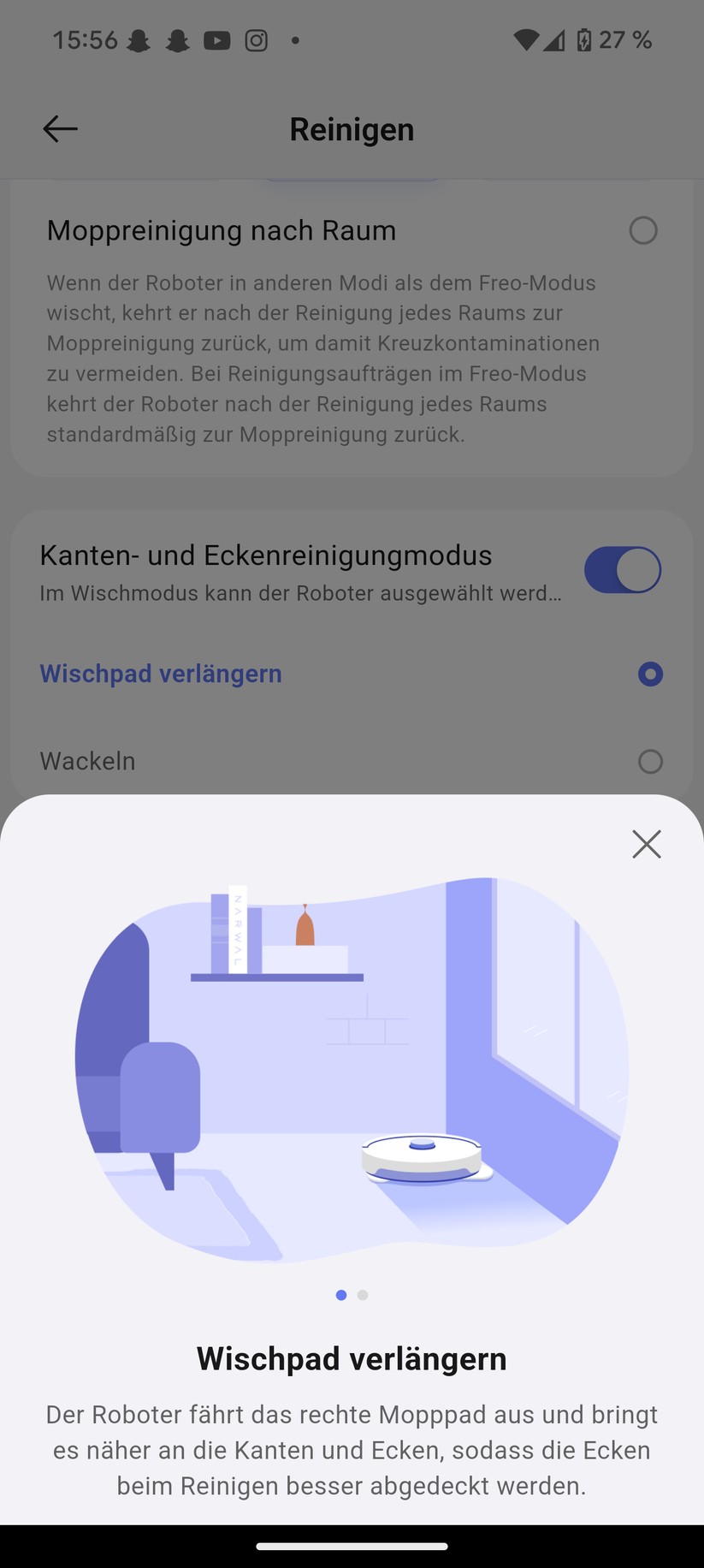 Narwal Freo Z10 Ultra – App