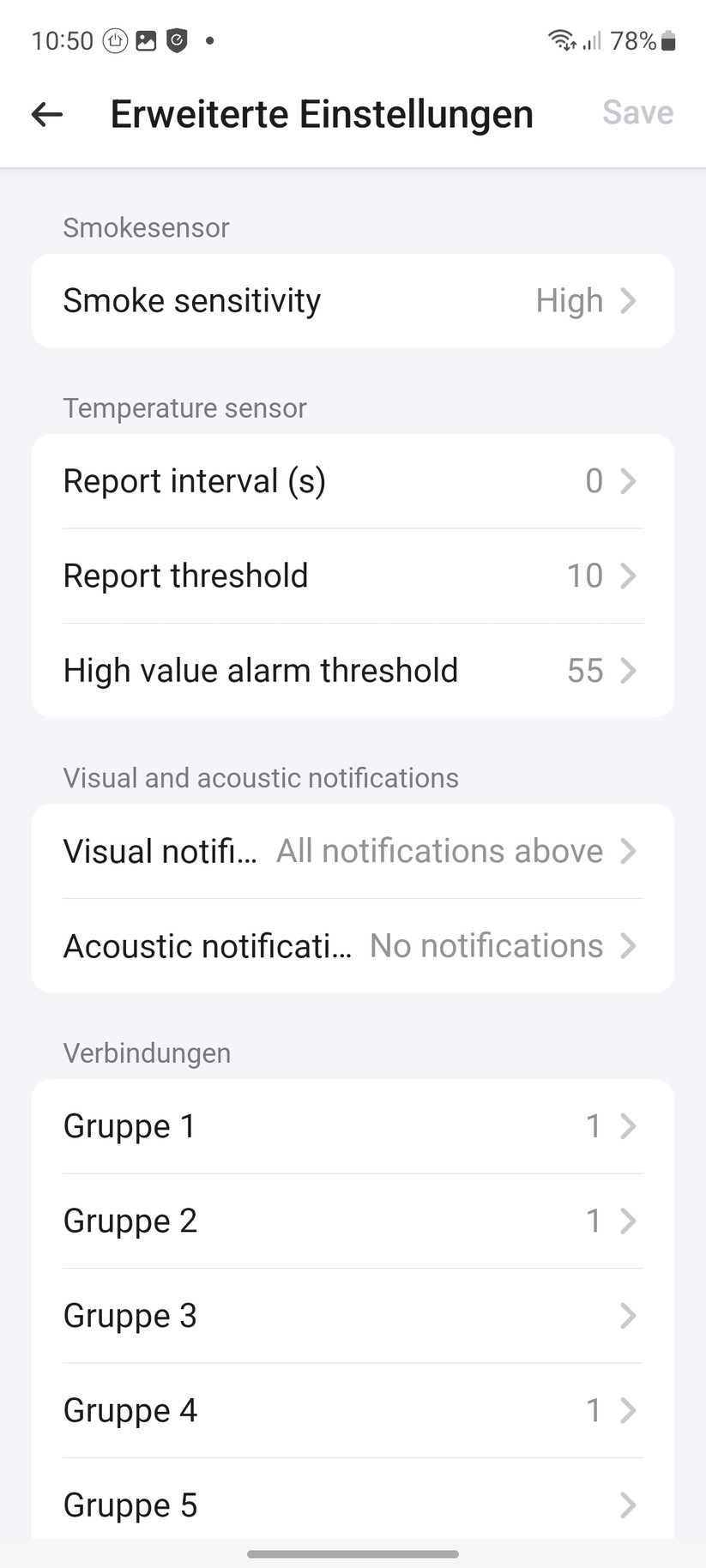 Der Fibaro Rauchmelder kommuniziert über Z-Wave und lässt sich in kompatible Smart-Home-Zentralen wie Homey Pro einbinden. Damit steht er für Automatisierungen in Kombination mit anderen Smart-Home-Komponenten zur Verfügung.