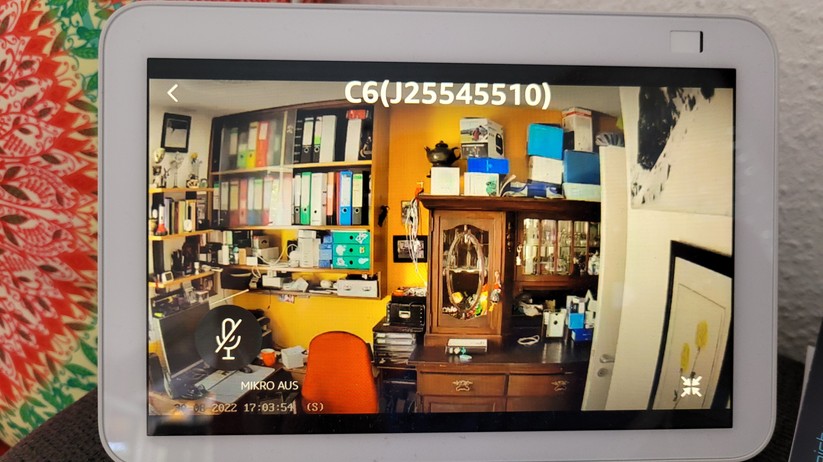 Ezviz-C6-2K+: Livestream auf Echo Show 8