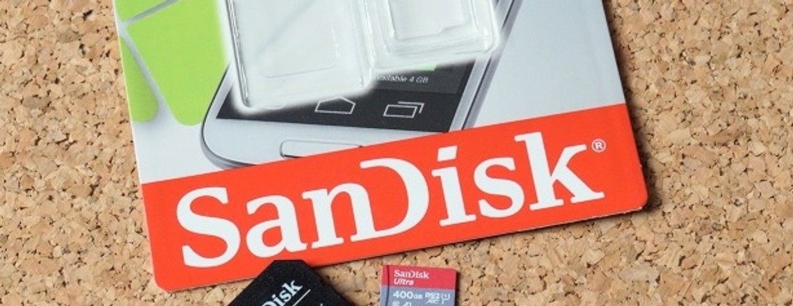 Micro-SD-Karte SanDisk Ultra 400 GByte im Test