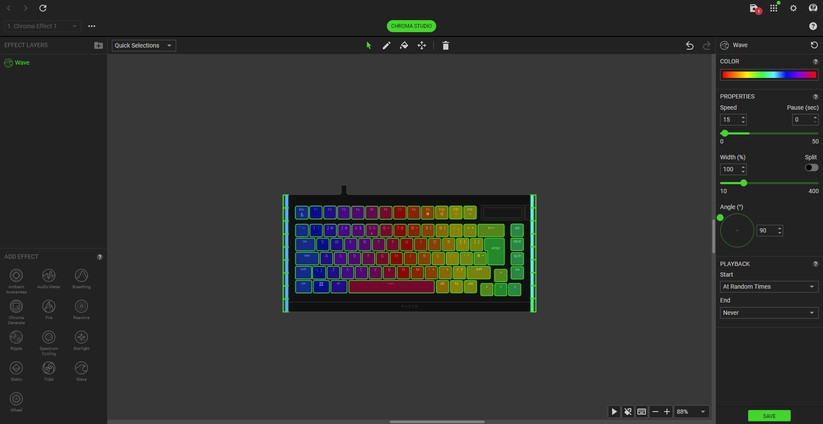 Razer Blackwidow V4 Pro 75 - Bilder App