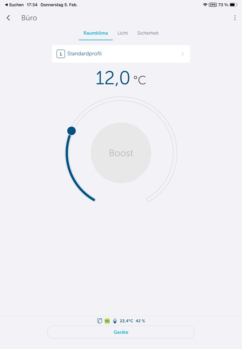 Die Homematic-IP-App ist auch für Tablets optimiert.