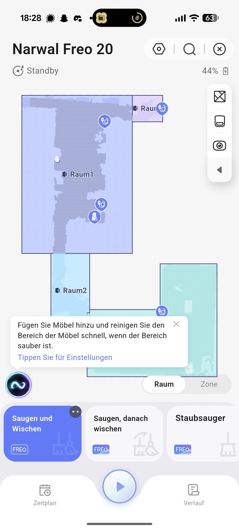 Narwal Freo 20 – App & Einrichtung