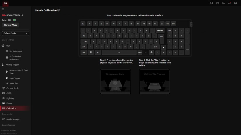 ROG Azoth 96 HE - Bilder App