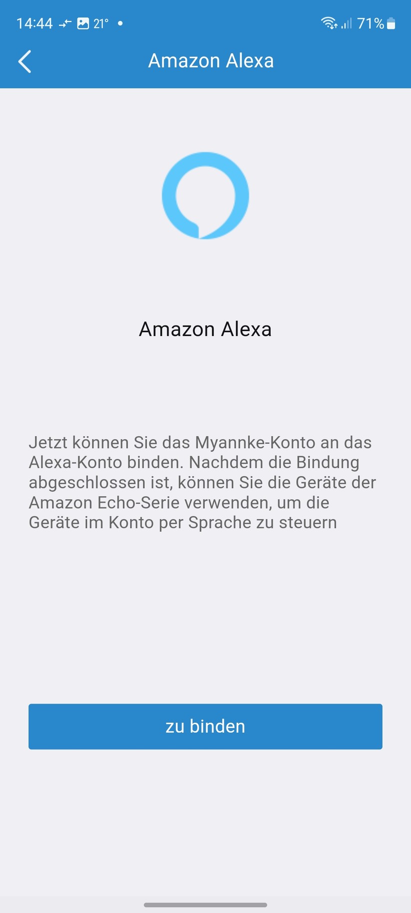 Myannke-App: Setup und Einstellungen