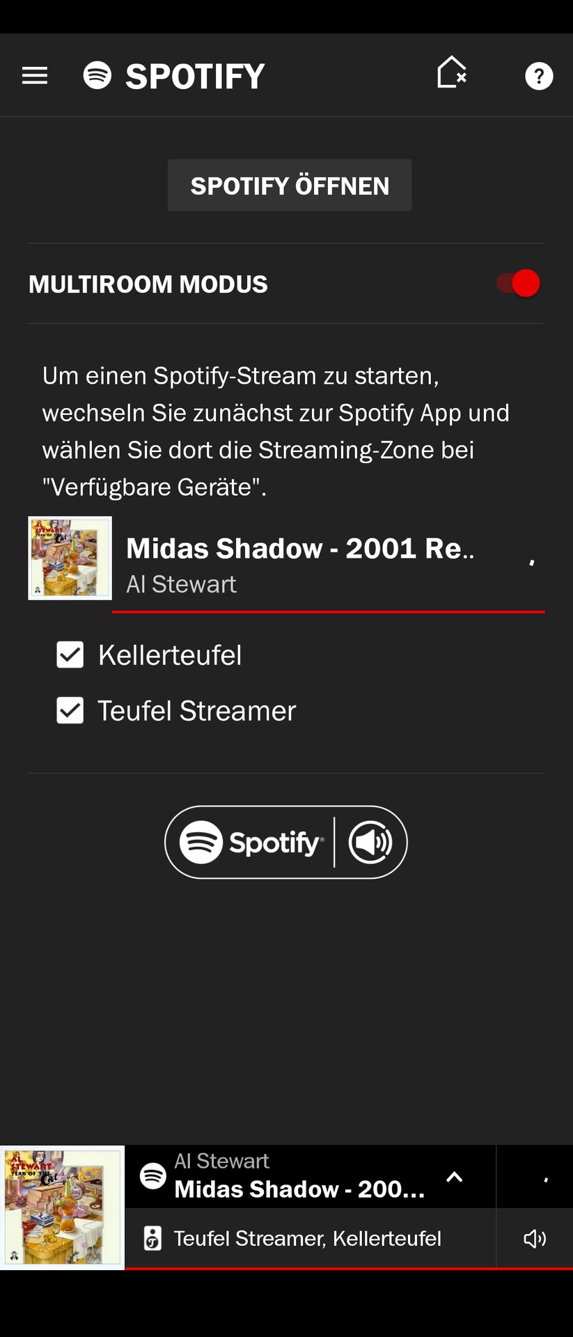 Teufel Streamer App
