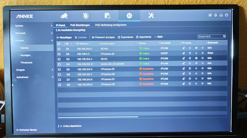 Annke NVR N48PAW: Einrichtung, Einstellungen & Betrieb