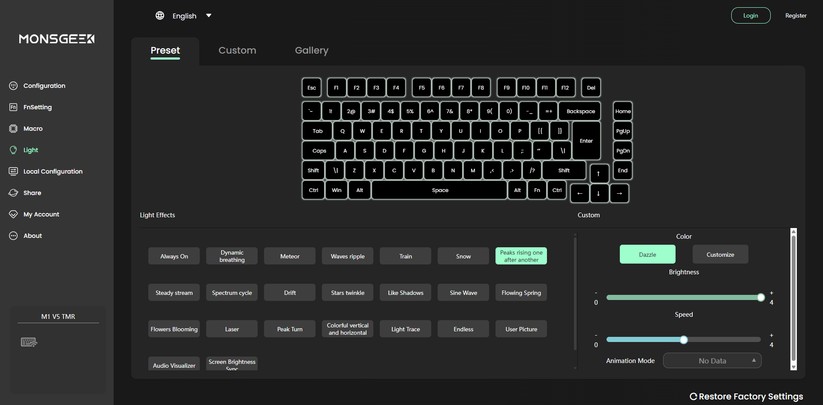 Monsgeek M1 V5 TMR - Bilder App 