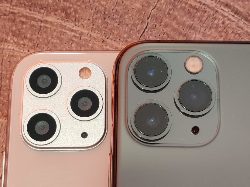 Die Kameraeinheit des Viphones sieht im Vergleich zum Original richtig billig aus.