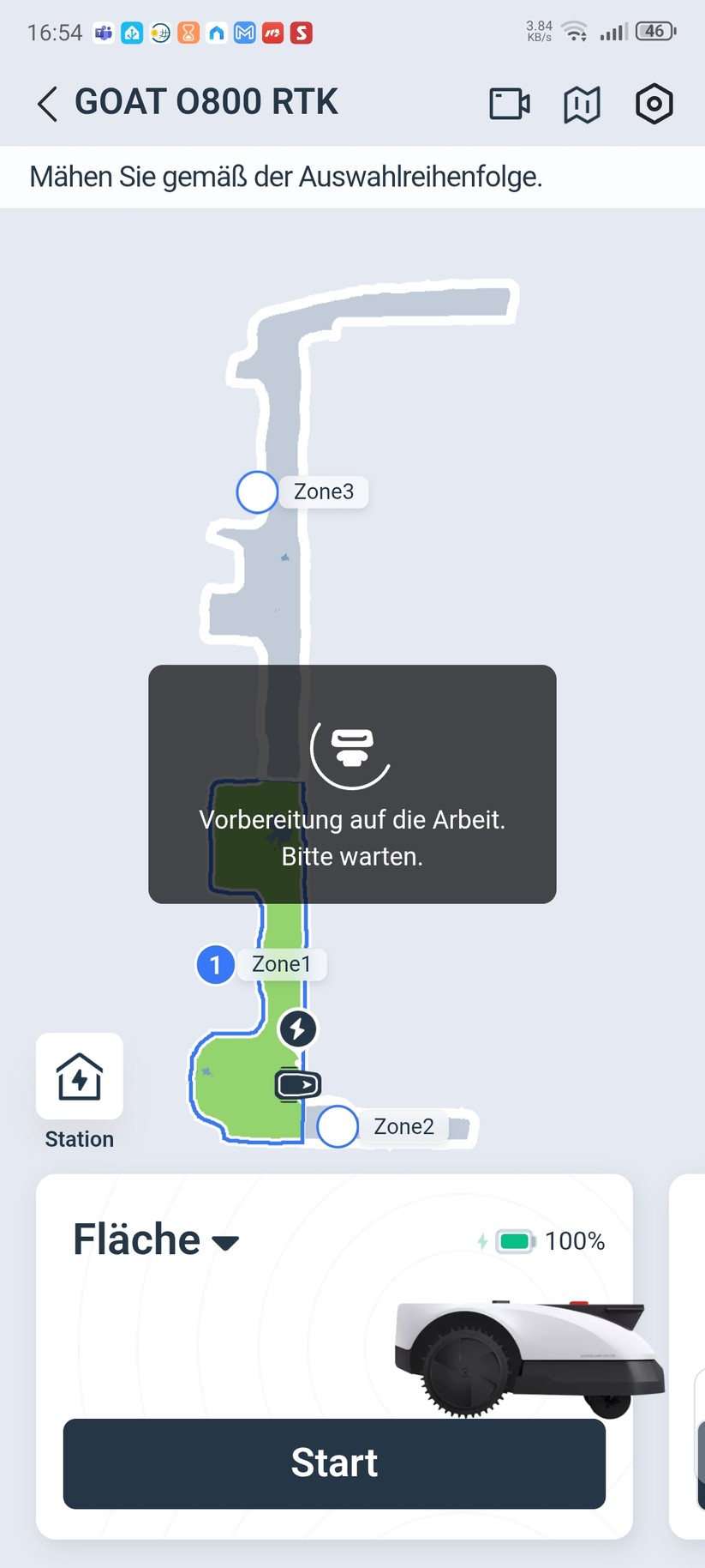  Konfiguration, Kartierung, Kamera, Laufzeit etc.