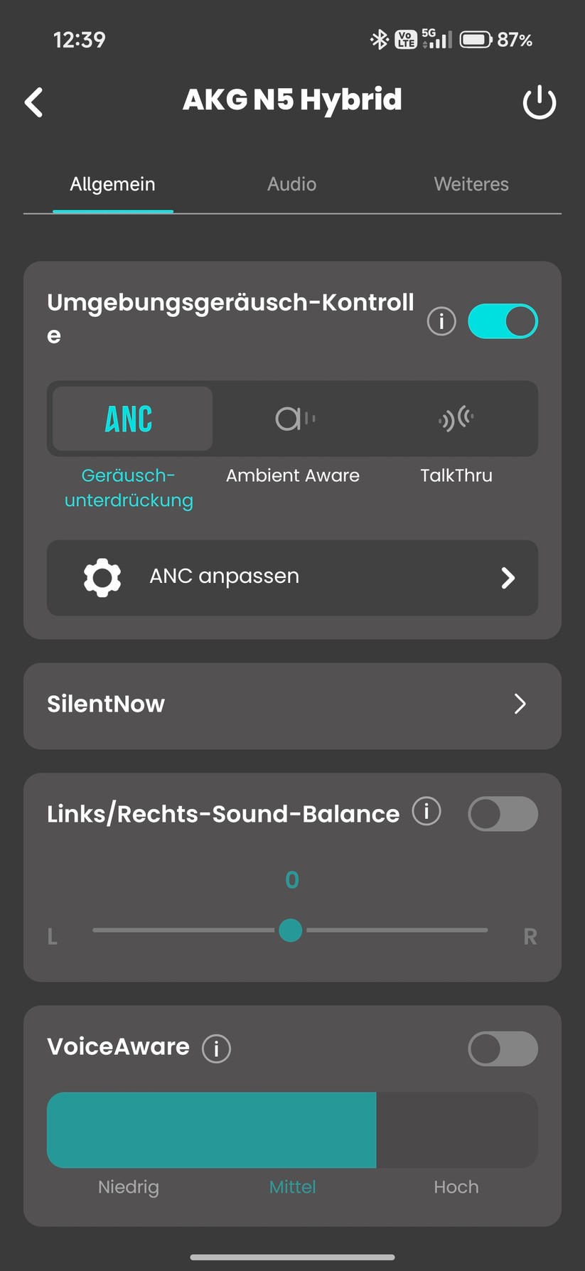 AKG N5 Hybrid Screenshot