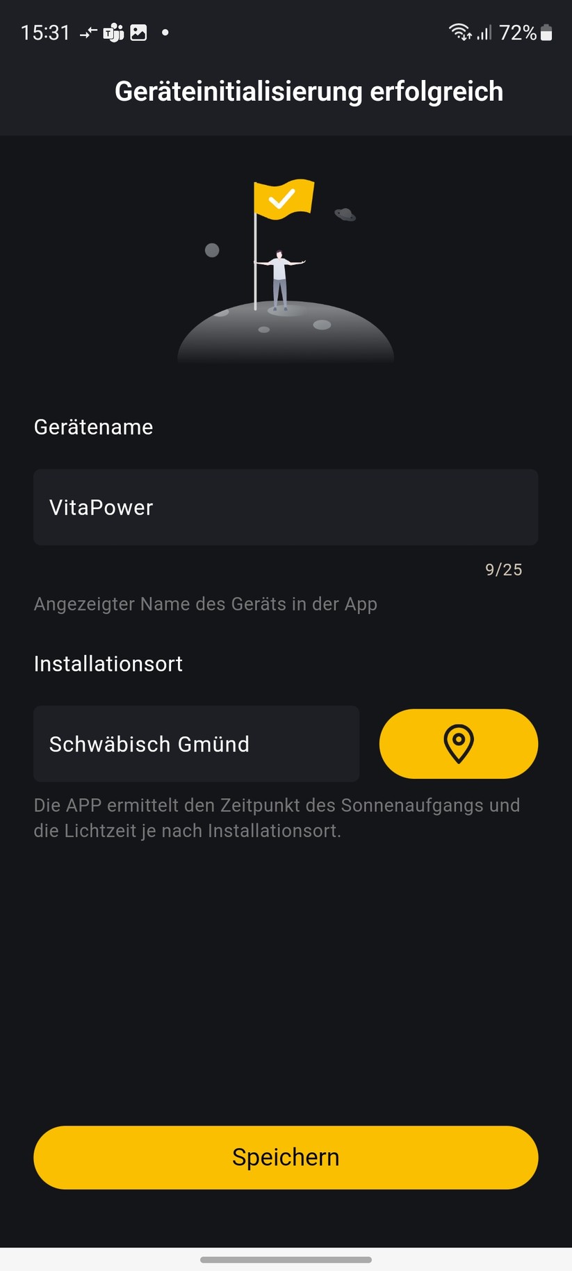  Inbetriebnahme mit App Alpha Lite