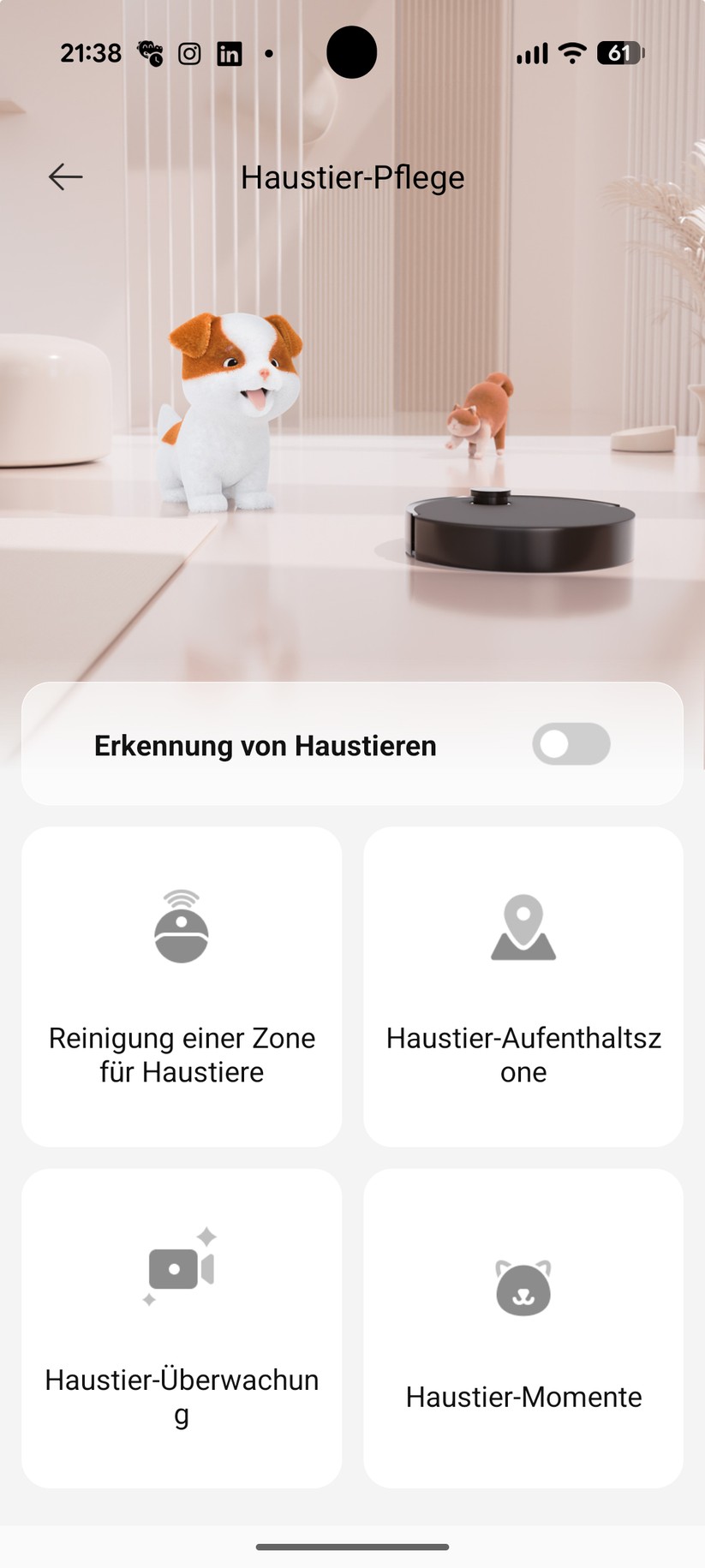 Dreame Matrix 10 Ultra – Einstellungen in der App 