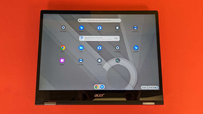 Acer Chromebook Spin 713 im Tabletmodus
