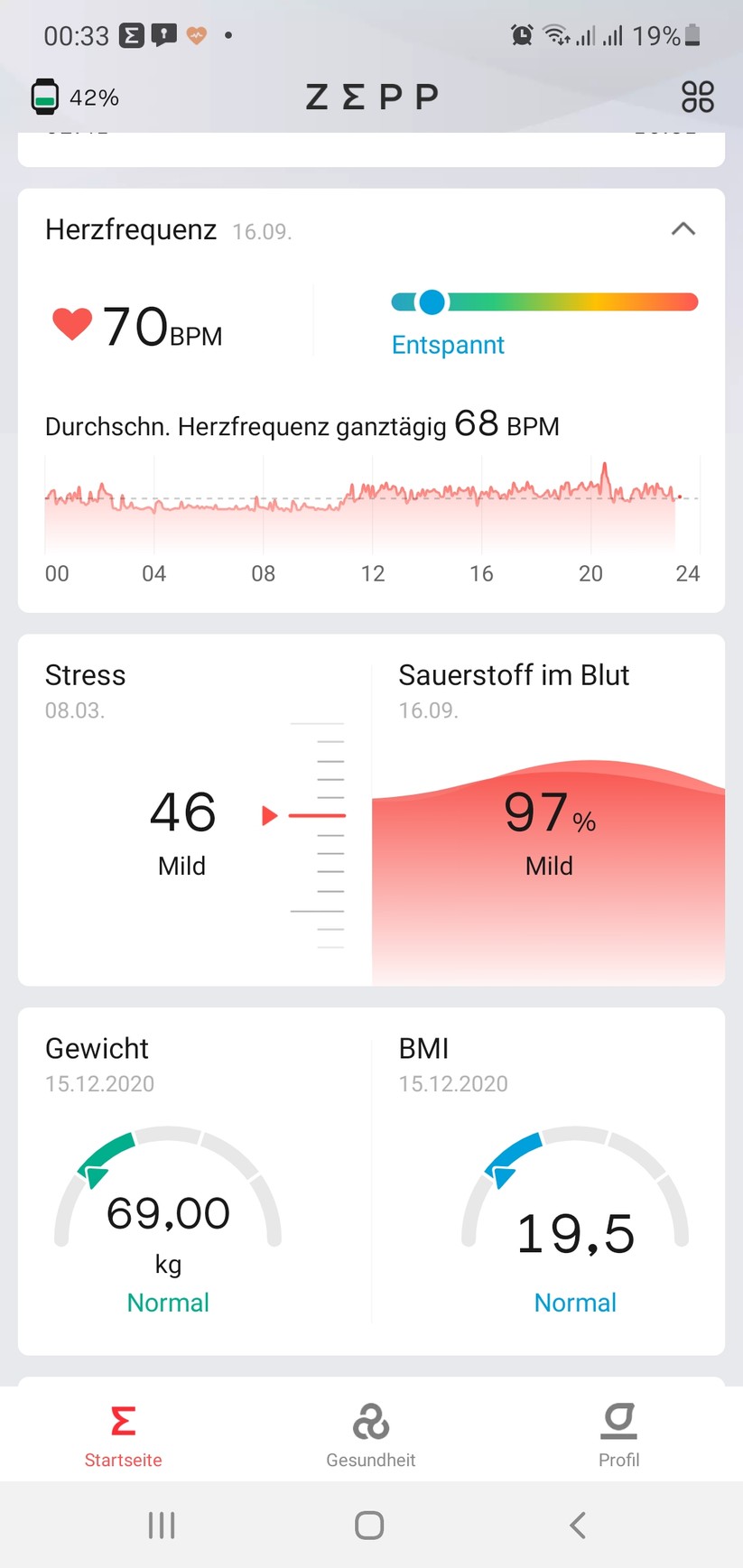 Amazfit Bip U - App