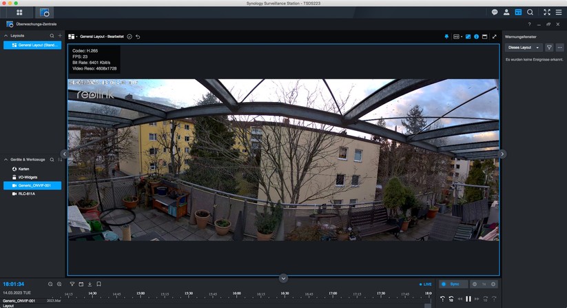 Reolink Duo Floodlight PoE: Synology Surveillance Station