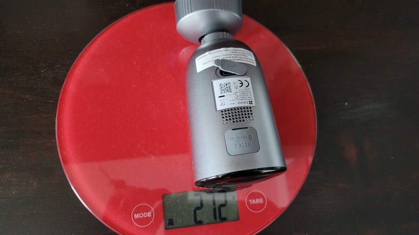 Die Ezviz EB3 wiegt 272 Gramm