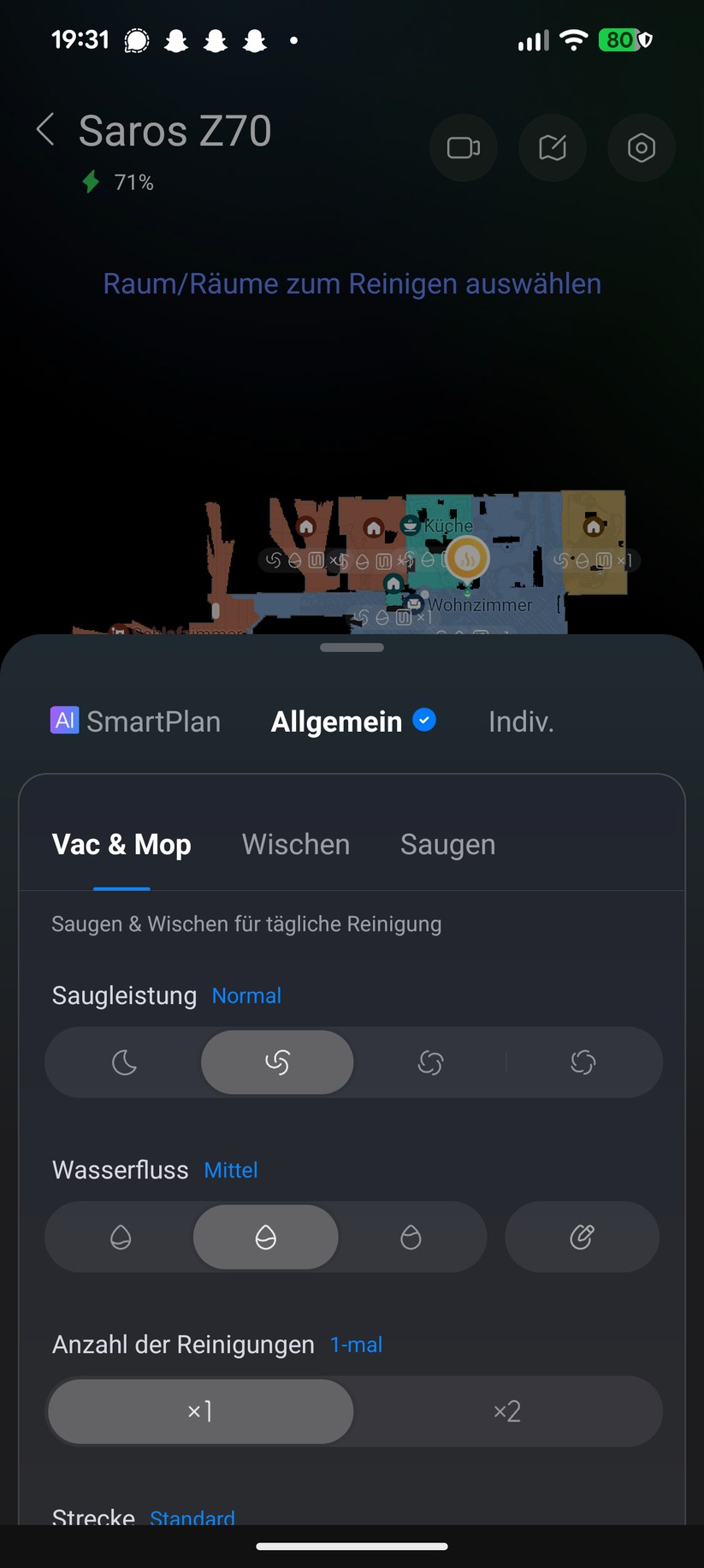 Roborock Saros Z70 – App & Einrichtung