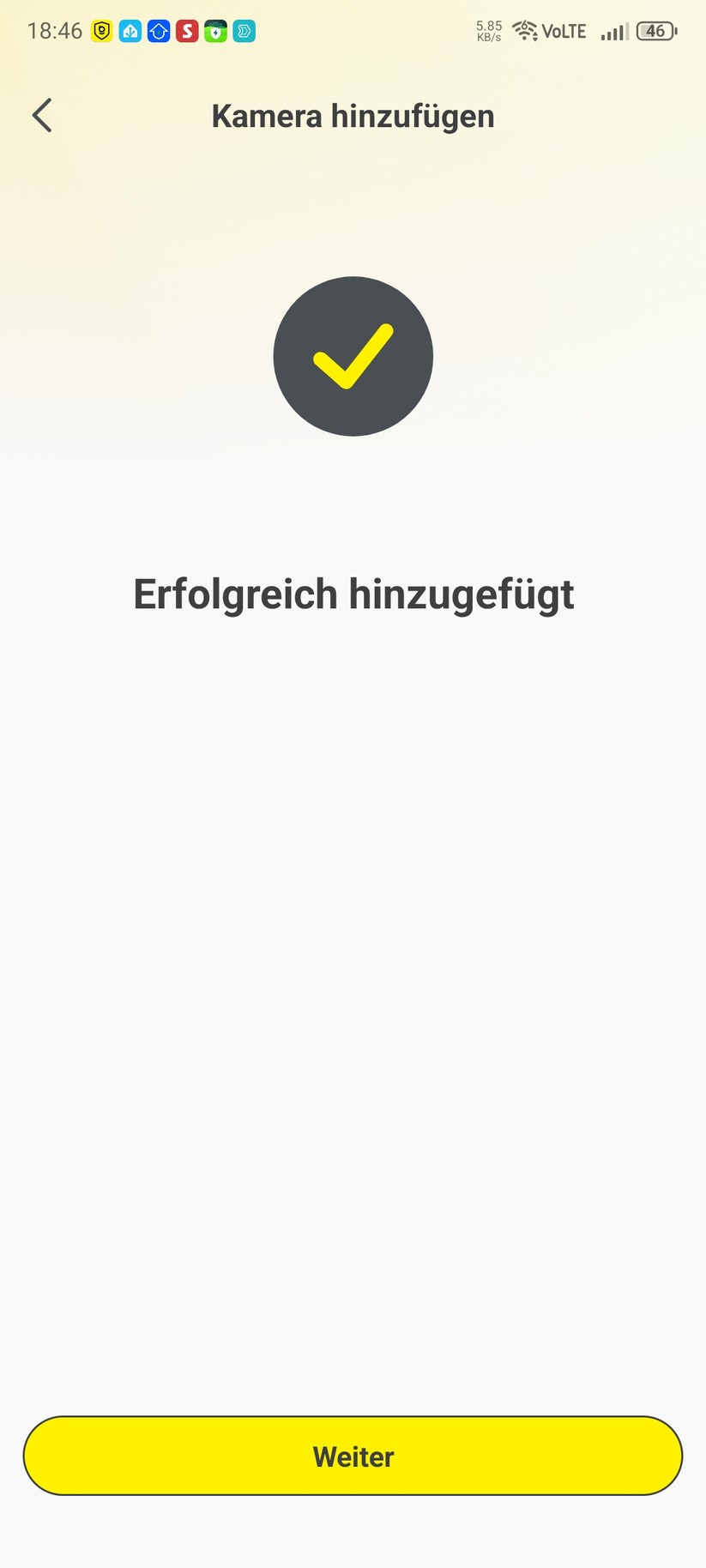 Die Inbetriebnahme der Überwachungskamera erfolgt mit der App Baseus Security