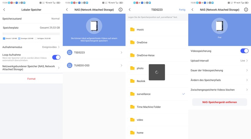Der Aqara Doorbell Camera Hub G410 kann Videos auch auf einem NAS speichern.