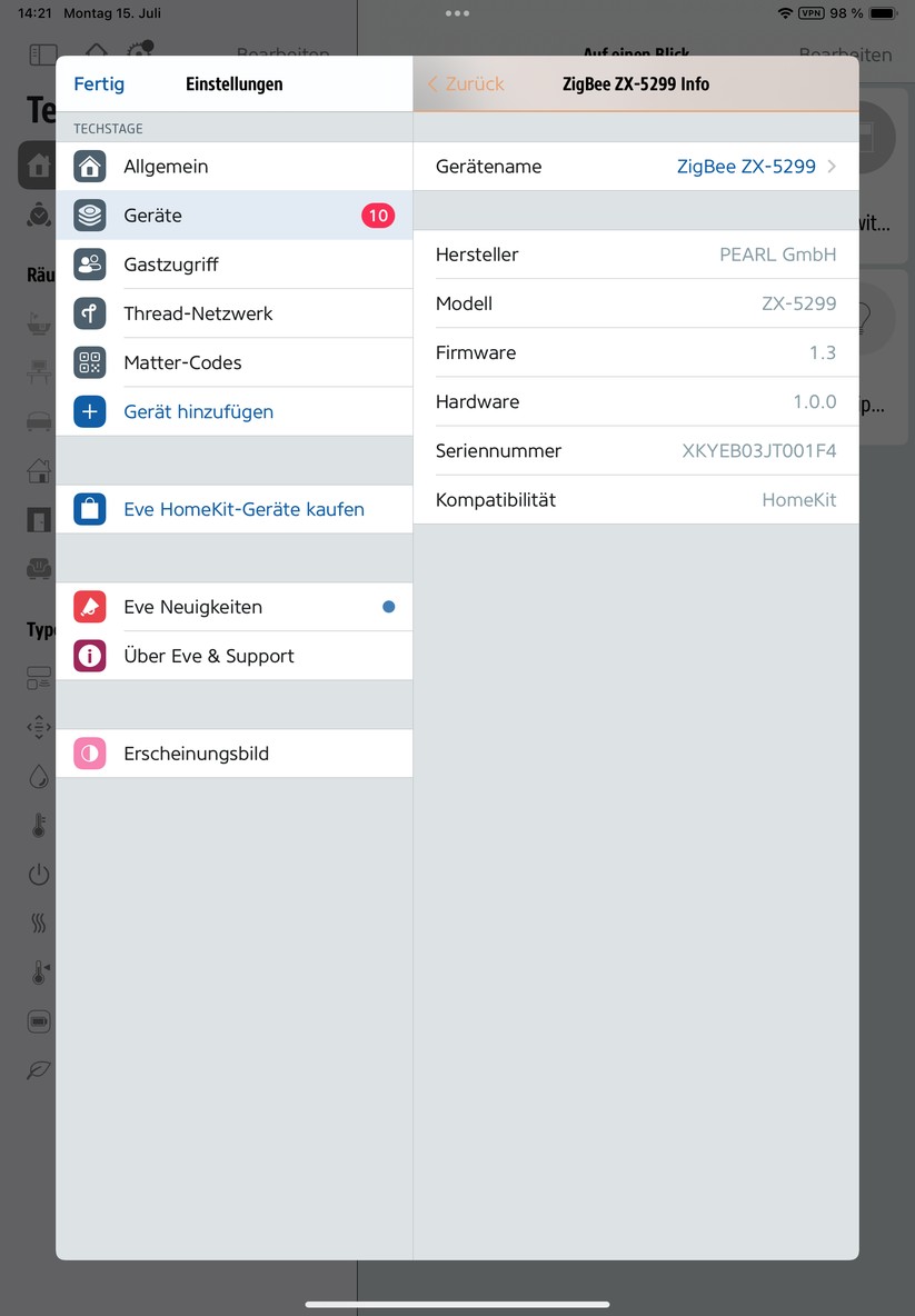Zigbee-Gateway 7links ZX-5299 im Test: Tuya-Geräte mit Zigbee unter Homekit verwenden