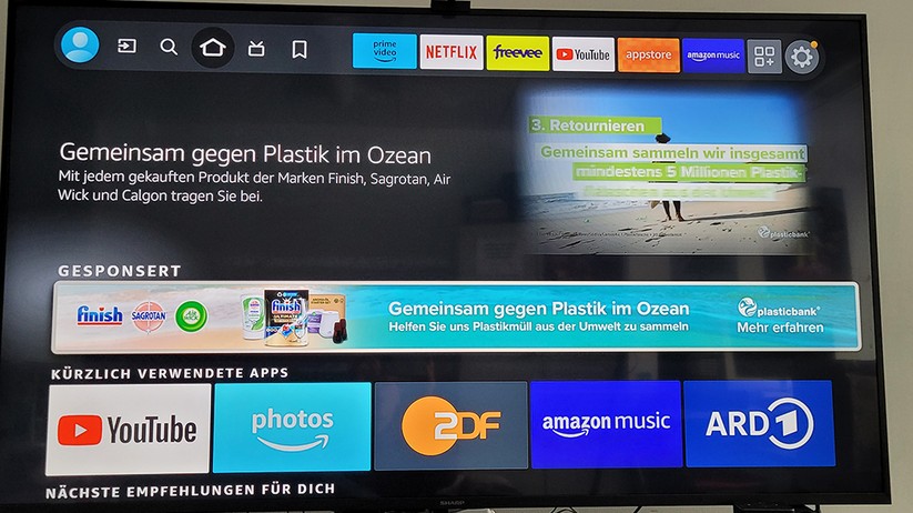 Fire TV Cube 2022: Oberfläche