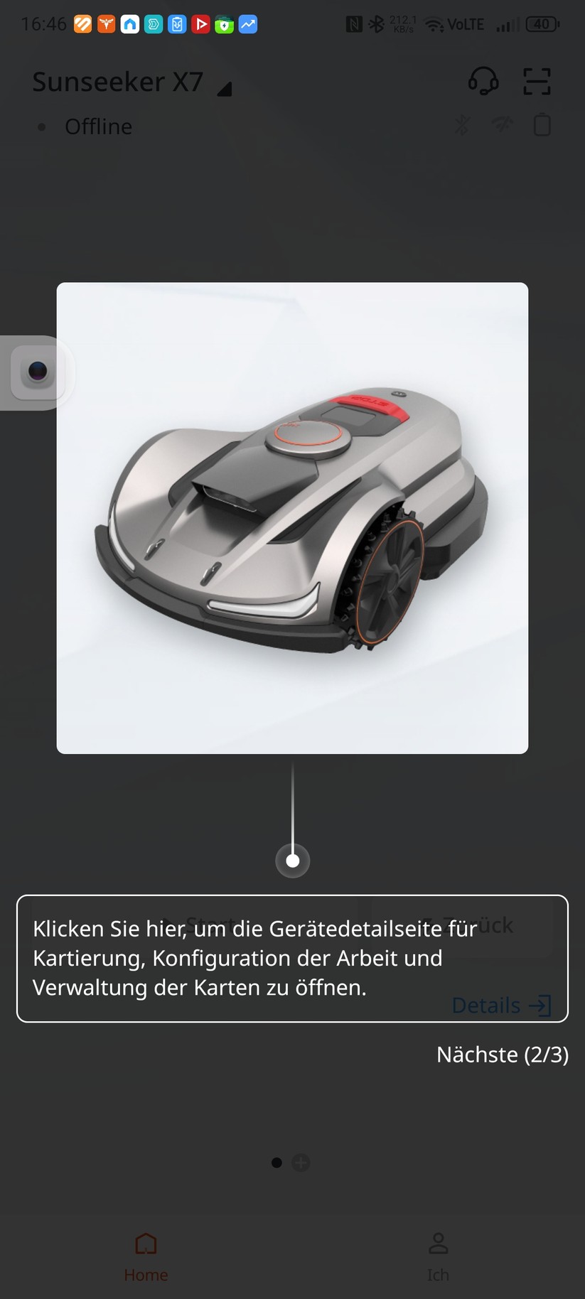 Sunseeker X5 Gen2: Die Einrichtung ist einfach und schnell abgeschlossen.