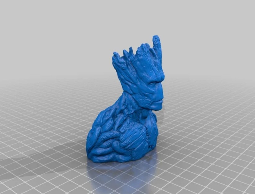 Groot Bust Sculpture