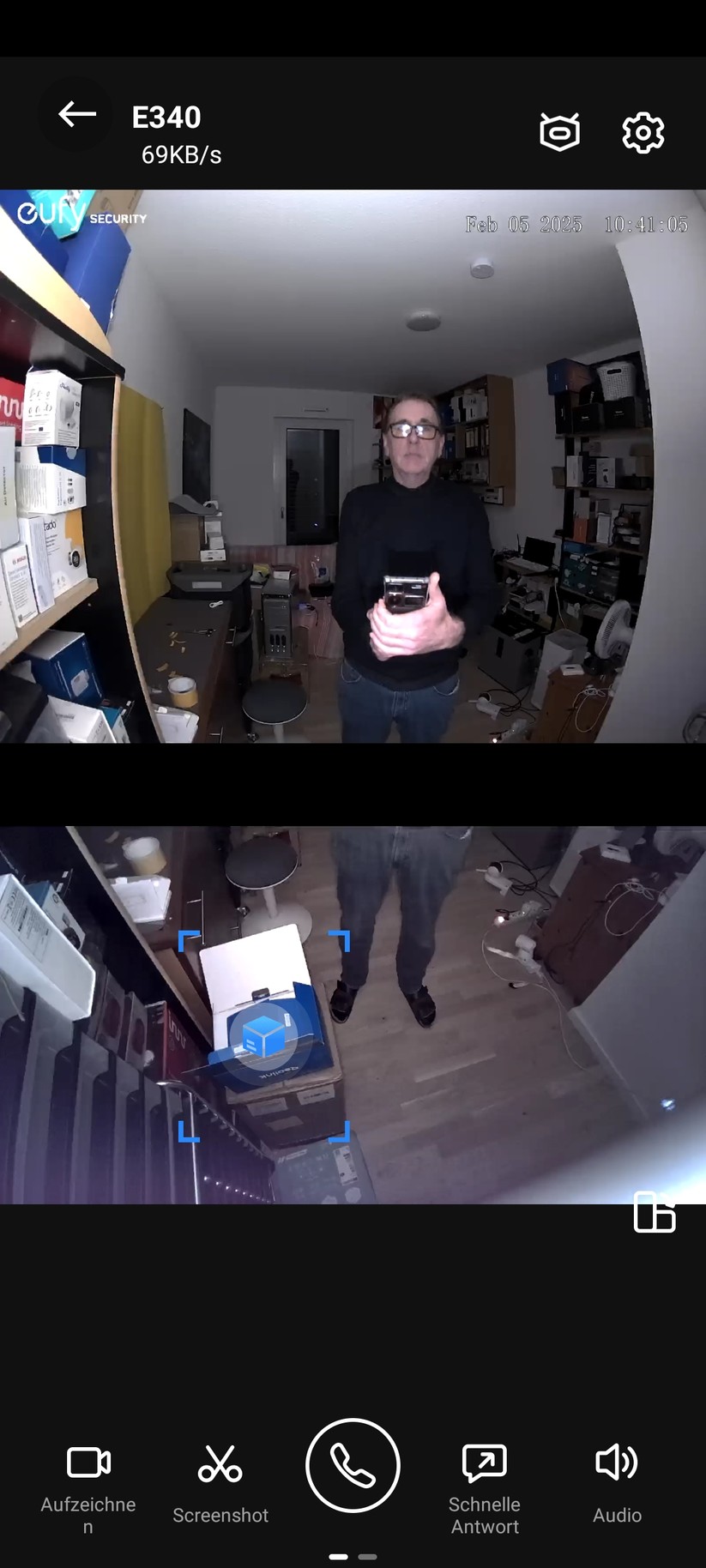 Eufy Video Doorbell E340: Nachtsicht