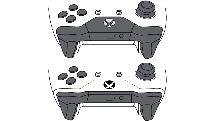 Vorsicht: Nur die untere Variante des Xbox One Controllers funkt zusätzlich per Bluetooth. Achtet beim Kauf unbedingt auf dieses Feature. 