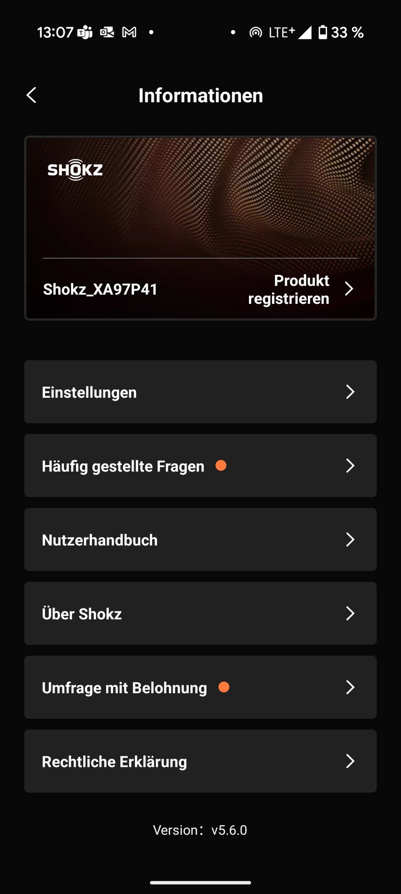Shokz Opendot One Screenshot