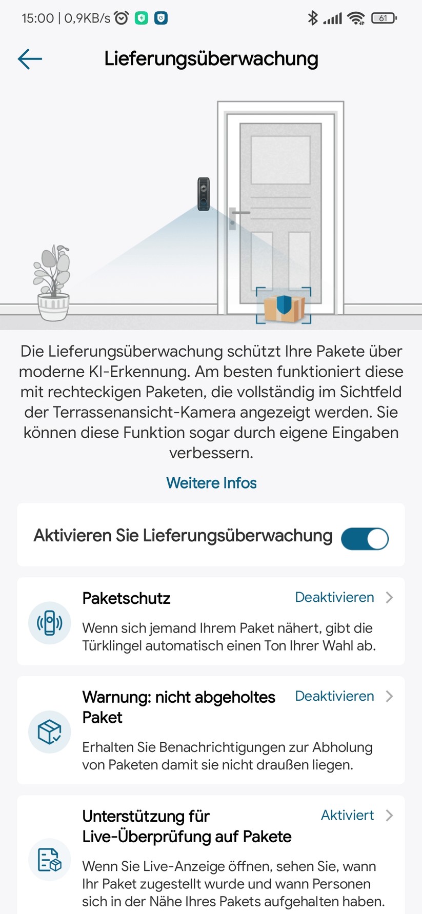 Eufy Video Doorbell Dual - App