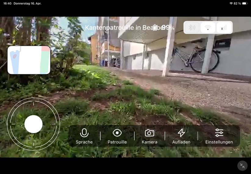 Dreame A3 AWD Pro 3500: Die Dreame-App kann auch den Livestream des Kamera darstellen. Zudem bietet sie die Option, Fotos von erkannten Objekten oder Menschen aufzunehmen. Allerdings liegt die Erkennungsrate viN Menschen im Test nur bei etwa 50 Prozent. Zudem ist die Auflösung mit 640 × 360 Pixel nicht sehr hoch.