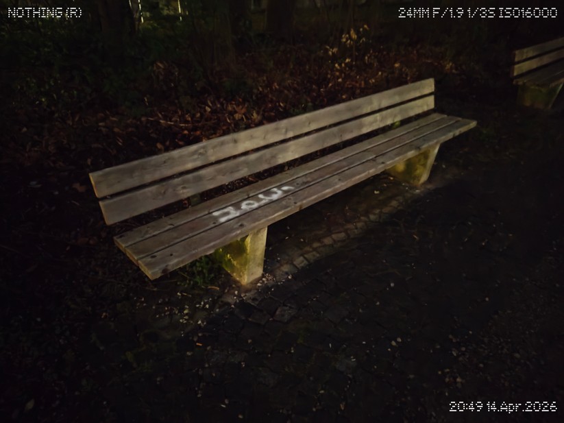 Nothing Phone 4a Pro: Hauptkamera bei Nacht