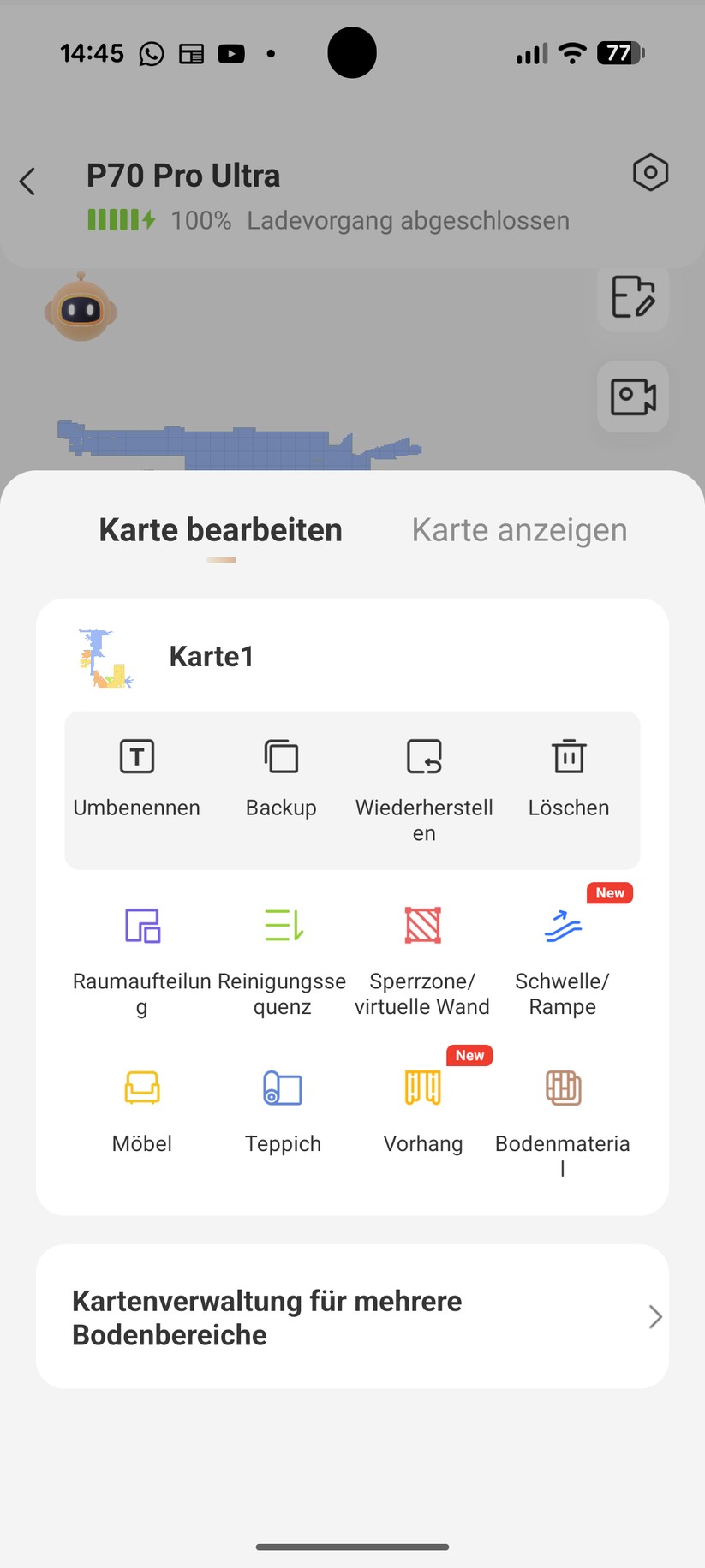 Mova P70 Pro Ultra – App & Einrichtung