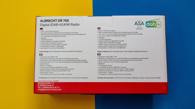 DAB+-Radio Albrecht DR760 mit ASA
