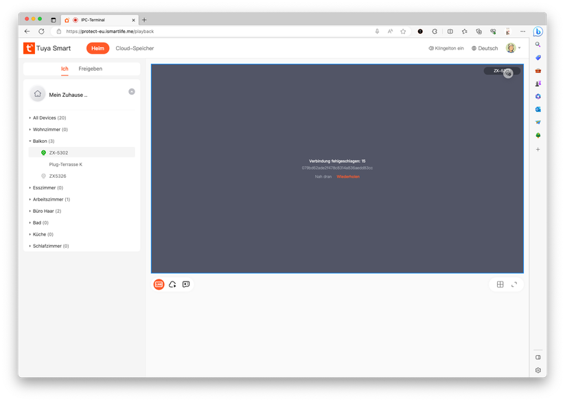 7Links IPC-750 (ZX-5302): Einrichtung mit Tuya Smart App, Konfiguration, Testaufnahmen, Desktop-Zugriff