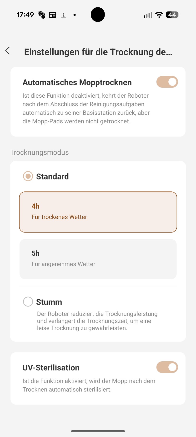 Mova Z70 Ultra Roller – App & Einrichtung