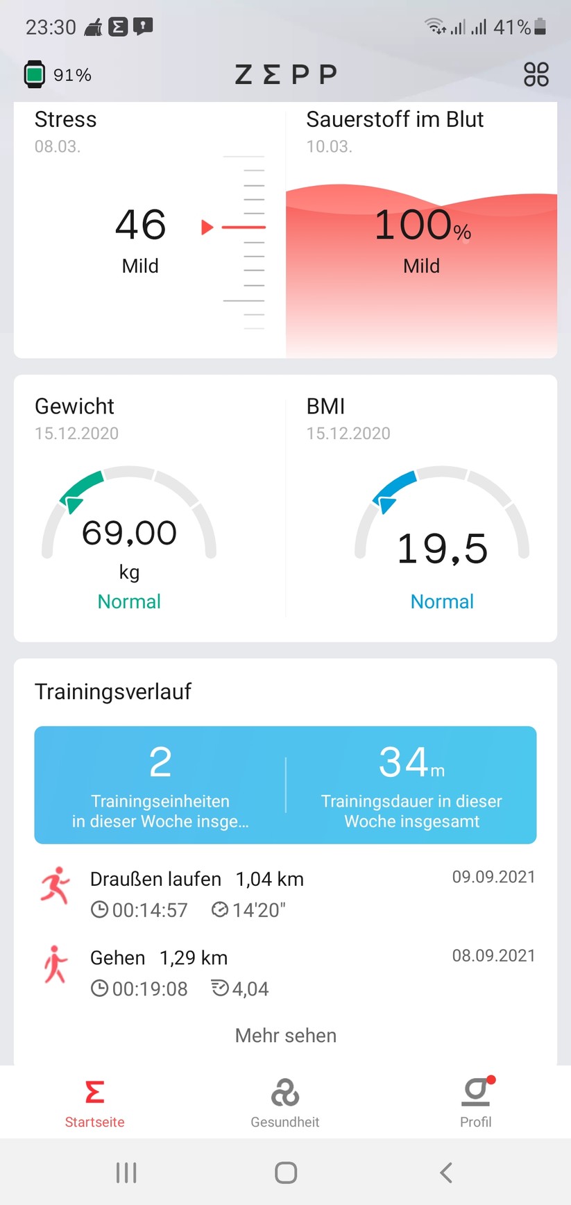 Amazfit Bip S - App 