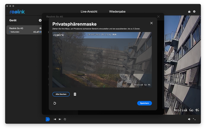 Reolink Go 4G/LTE: Desktop-Anwendung
