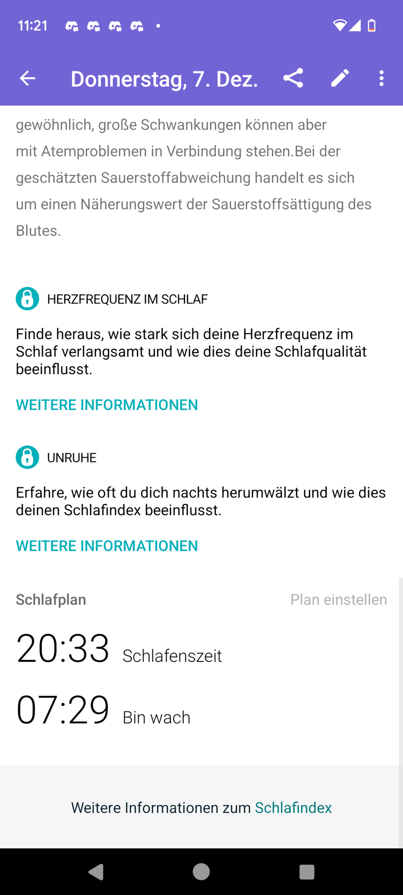 Fitbit Charge 6 – App-Screenshots