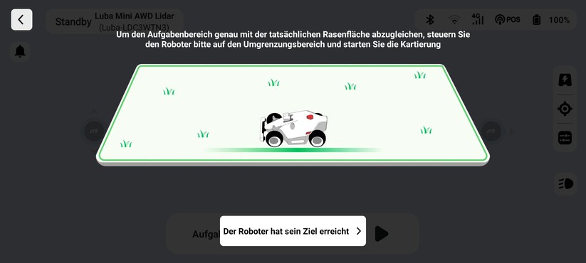 Mammotion Luba Mini AWD Lidar: Kartierung