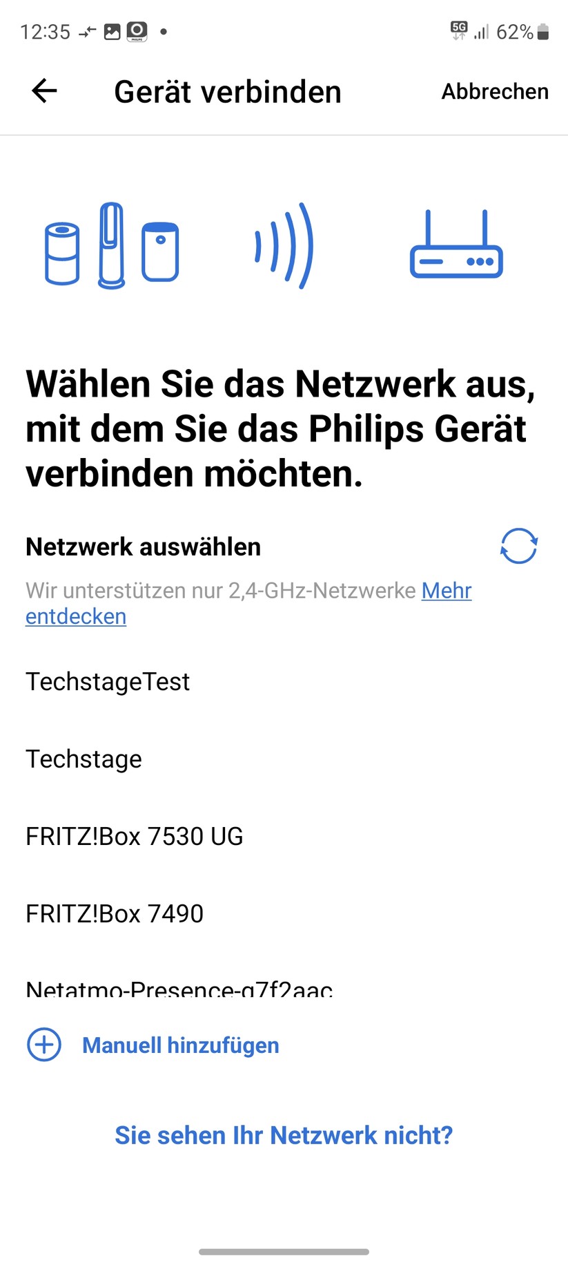 Philips Air Performer 8000 AMF870: Einrichtung mit App Air+