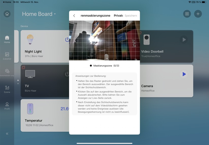PTZ-Überwachungskamera Aqara E1: Inbetriebnahme, Homekit, Bedienung, Aufnahmen